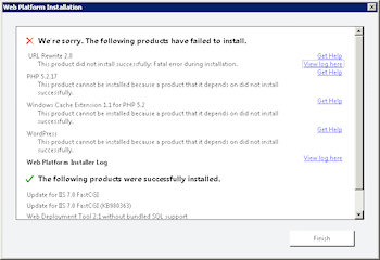 You may receive installation errors