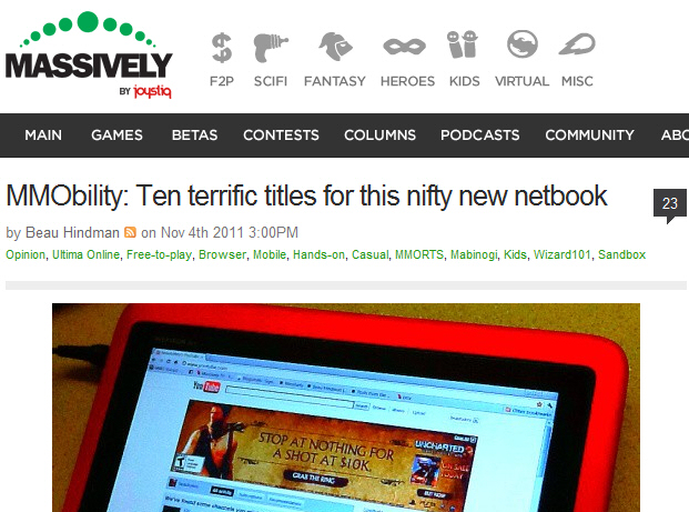 MMObility: Ten terrific titles for this nifty new netbook